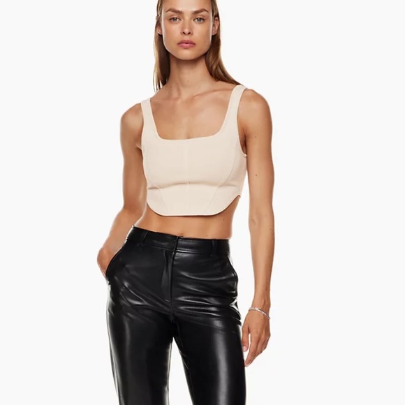 aritiza // sculpt knit bustier tank - Picture 2 of 10